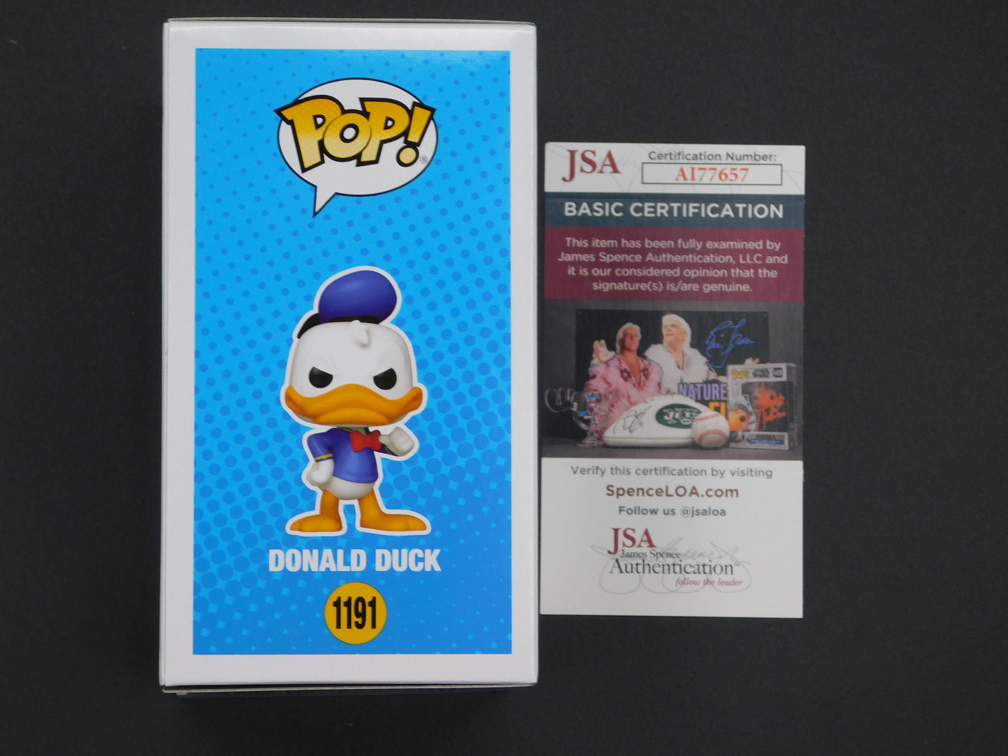 Daniel Ross Signed / Autographed Vinyl Funko Pop! 1191 Mickey and Friends Donald Duck JSA COA