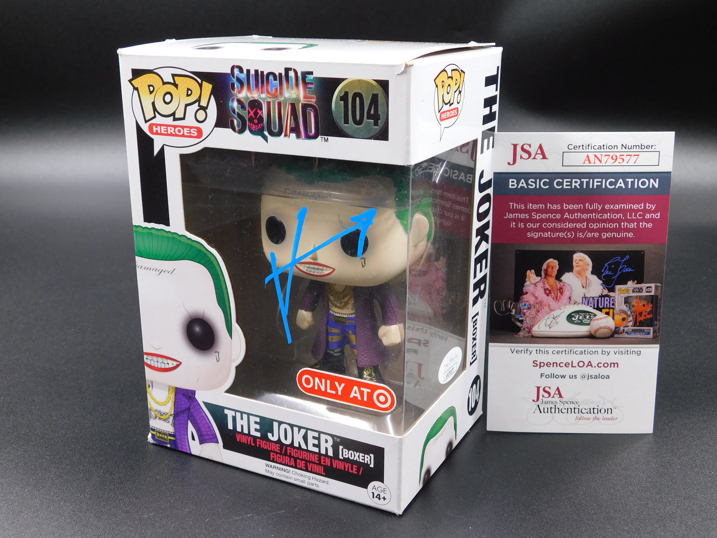 Jared Leto Signed Autographed Funko Pop 104 The Joker Suicide Squad DC JSA COA