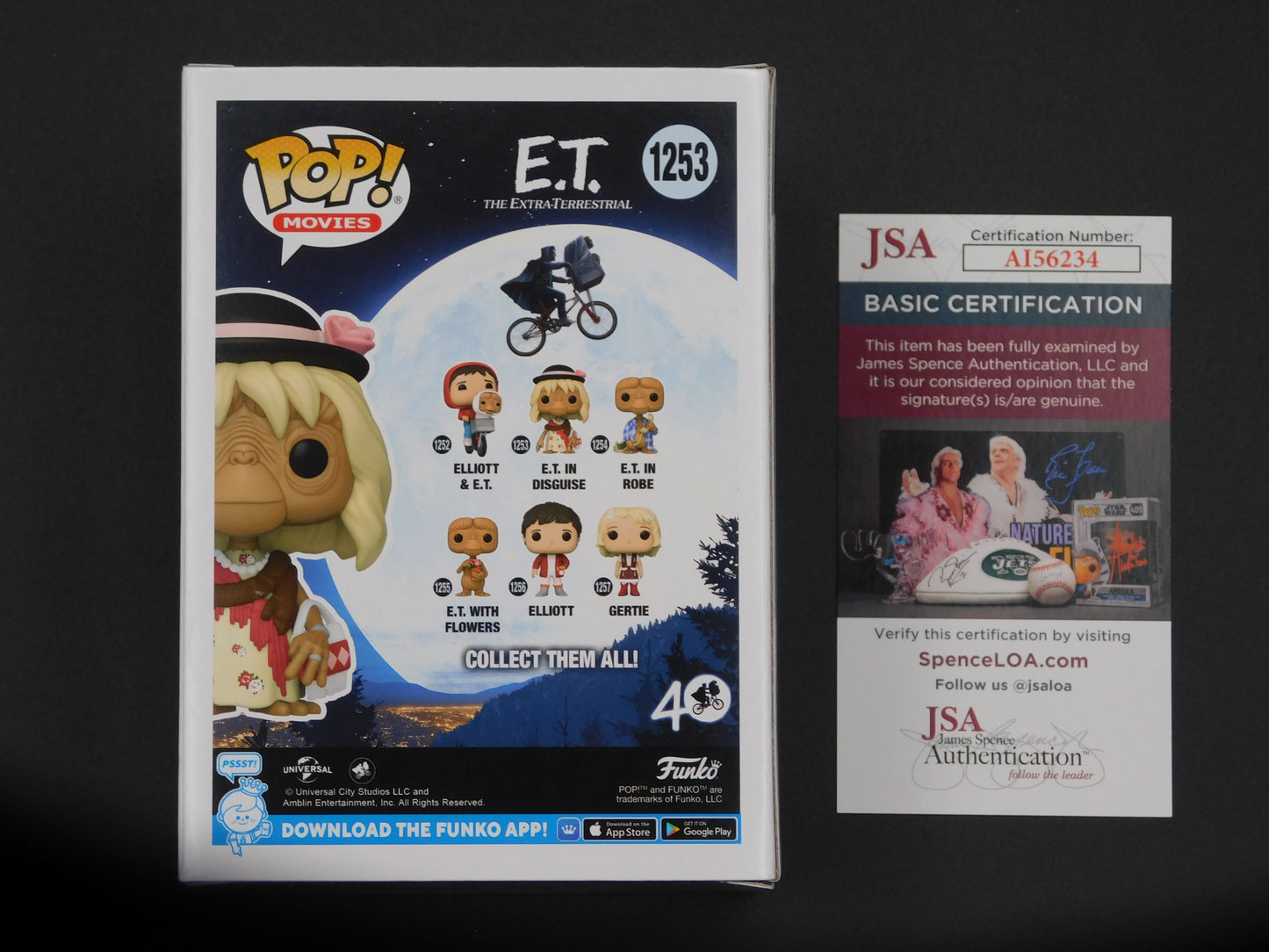 Mathew Demeritt Signed / Autographed Vinyl Funko Pop! 1253 E.T. In Disguise JSA COA