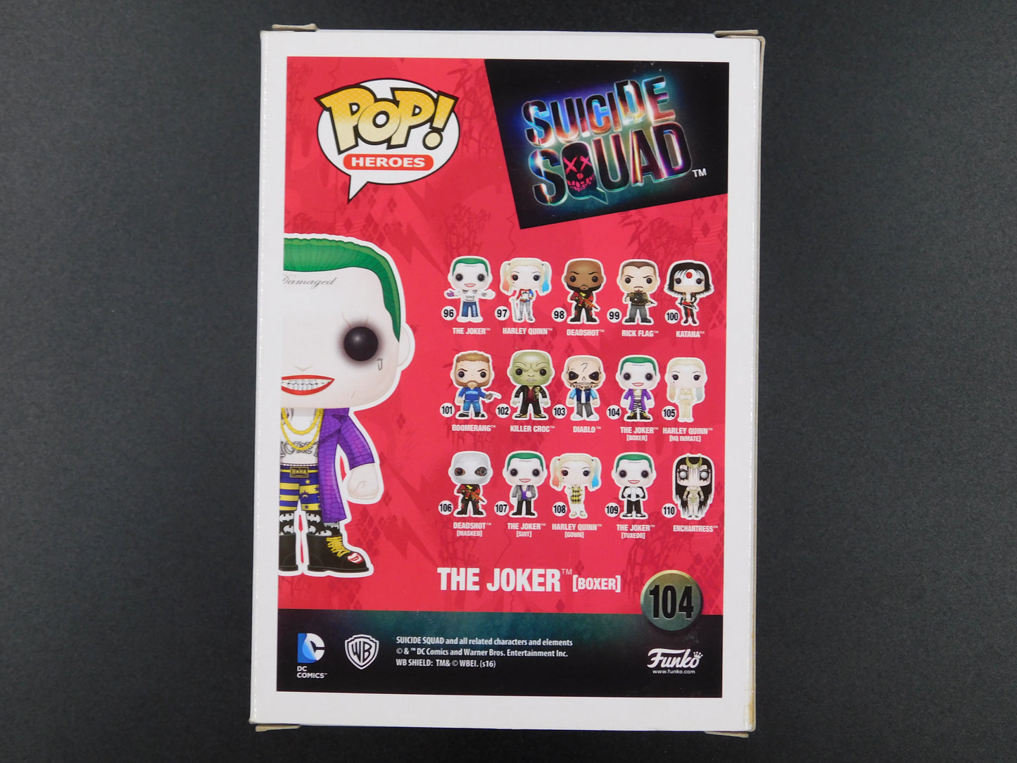 Jared Leto Signed Autographed Funko Pop 104 The Joker Suicide Squad DC JSA COA