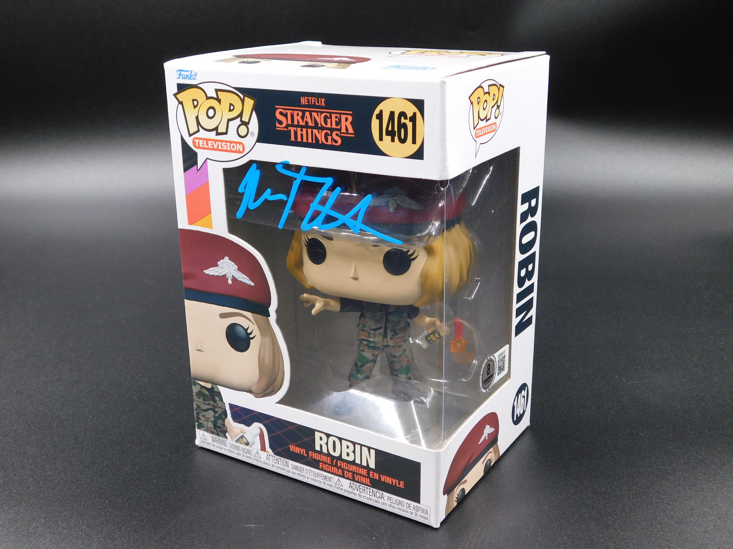 Maya Hawke Signed Autographed Funko Pop 1461 Robin Stranger Things BAS COA