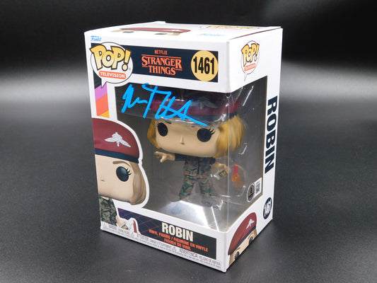 Maya Hawke Signed Autographed Funko Pop 1461 Robin Stranger Things BAS COA