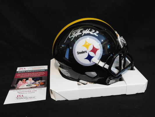 Najee Harris Signed Autographed Pittsburgh Steelers Speed Mini Helmet JSA COA