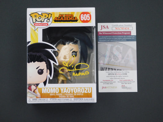 Colleen Clinkenbeard Signed / Autographed Vinyl Funko Pop! 605 My Hero Academia Momo Yaoyorozu JSA COA