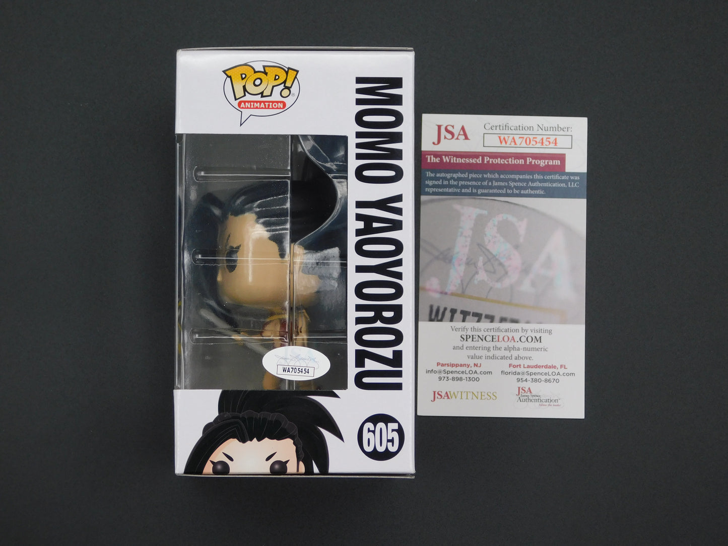 Colleen Clinkenbeard Signed / Autographed Vinyl Funko Pop! 605 My Hero Academia Momo Yaoyorozu JSA COA