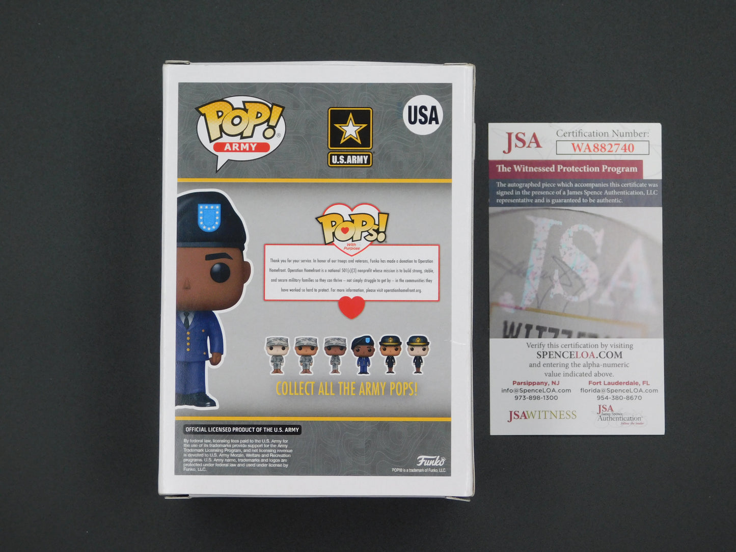 Corey Glover Signed / Autographed Vinyl Funko Pop! USA Army Soldier Platoon Francis JSA COA