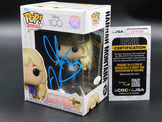 Miley Cyrus Signed Autographed Funko Pop 1347 Hannah Montana Disney Star JSA COA