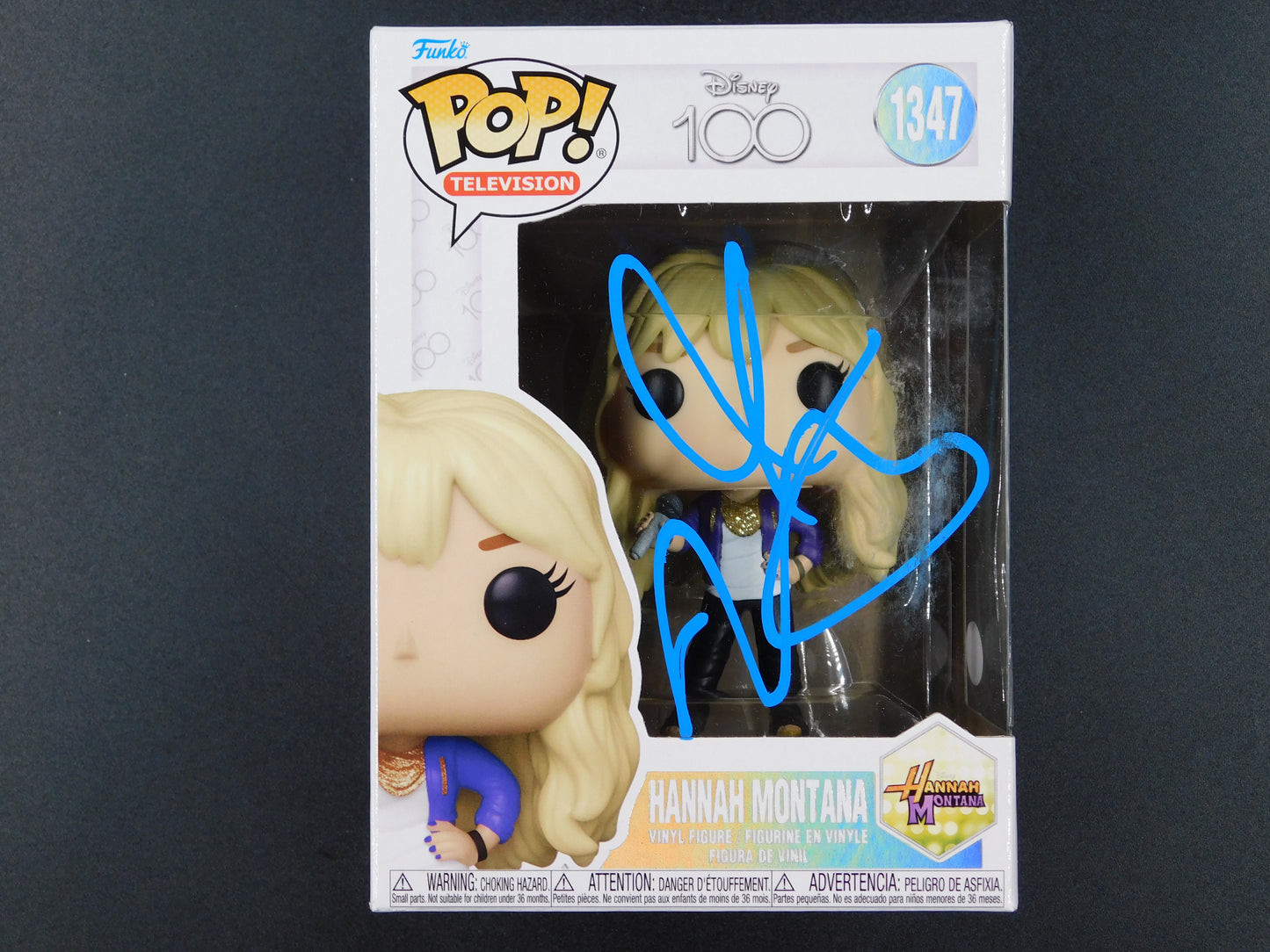Miley Cyrus Signed Autographed Funko Pop 1347 Hannah Montana Disney Star JSA COA