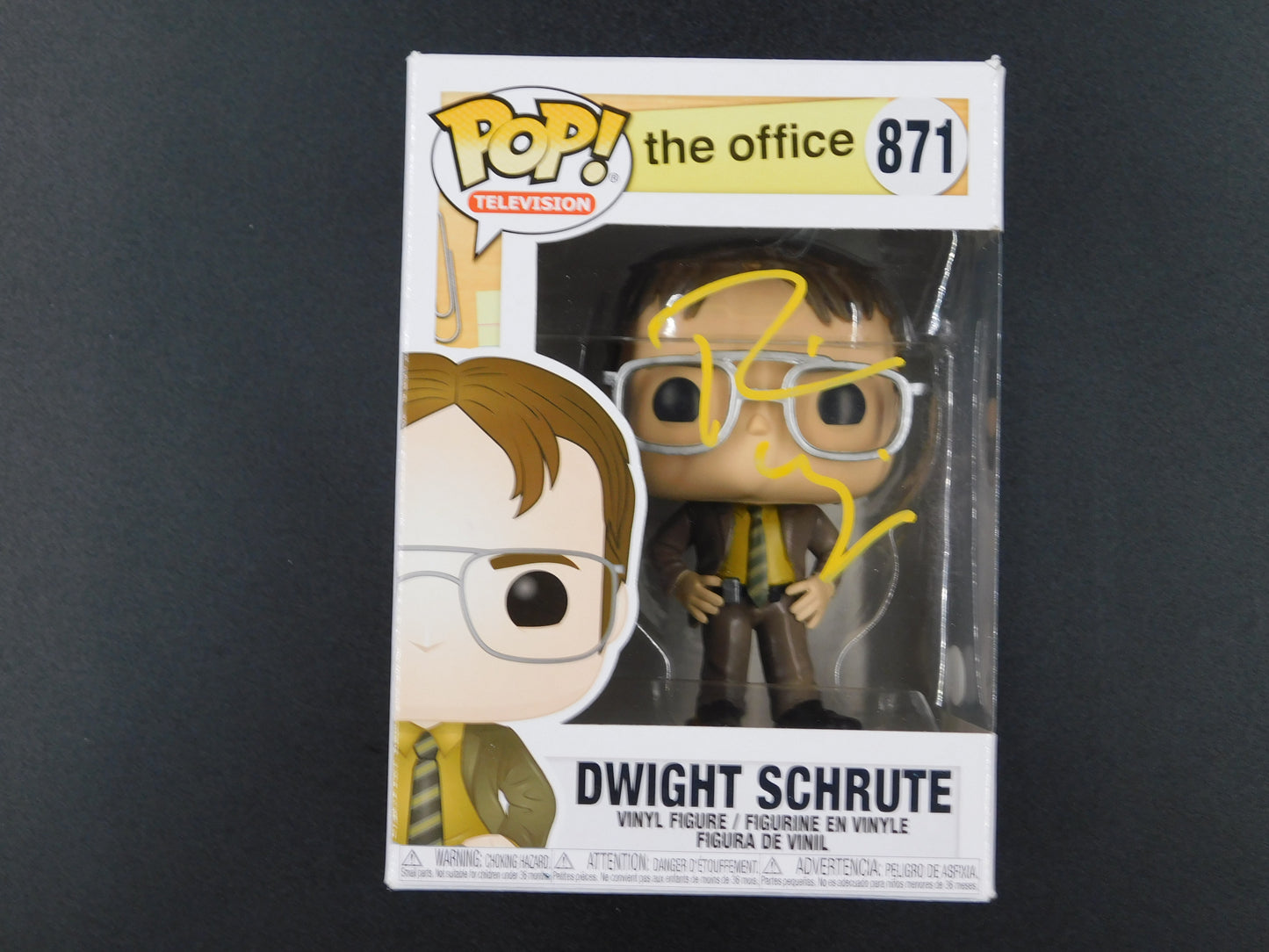 Rainn Wilson Signed Autographed Funko Pop 871 Dwight Schrute The Office BAS COA