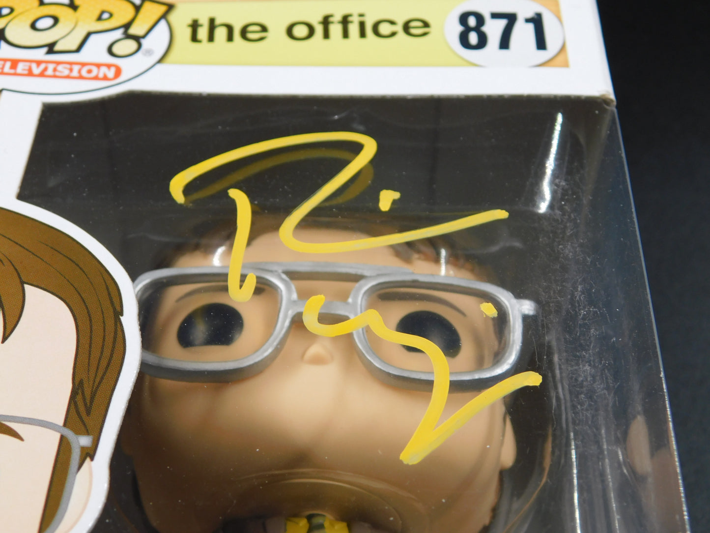 Rainn Wilson Signed Autographed Funko Pop 871 Dwight Schrute The Office BAS COA