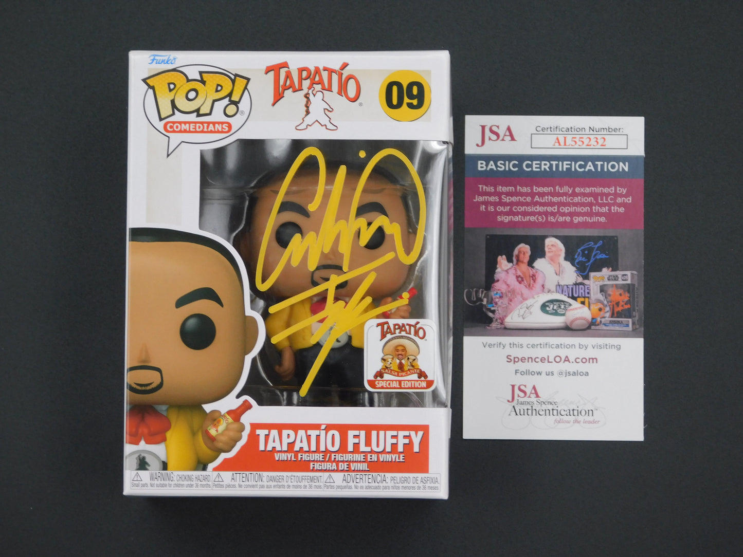 Gabriel Iglesias Signed / Autographed Vinyl Funko Pop! 09 Tapatio Fluffy JSA COA