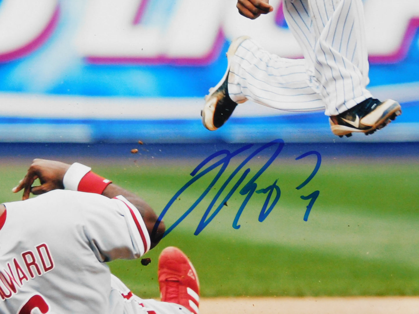 Jose Reyes Signed Autographed 8x10 Photo New York Mets Baseball NL Batting Champ JSA COA