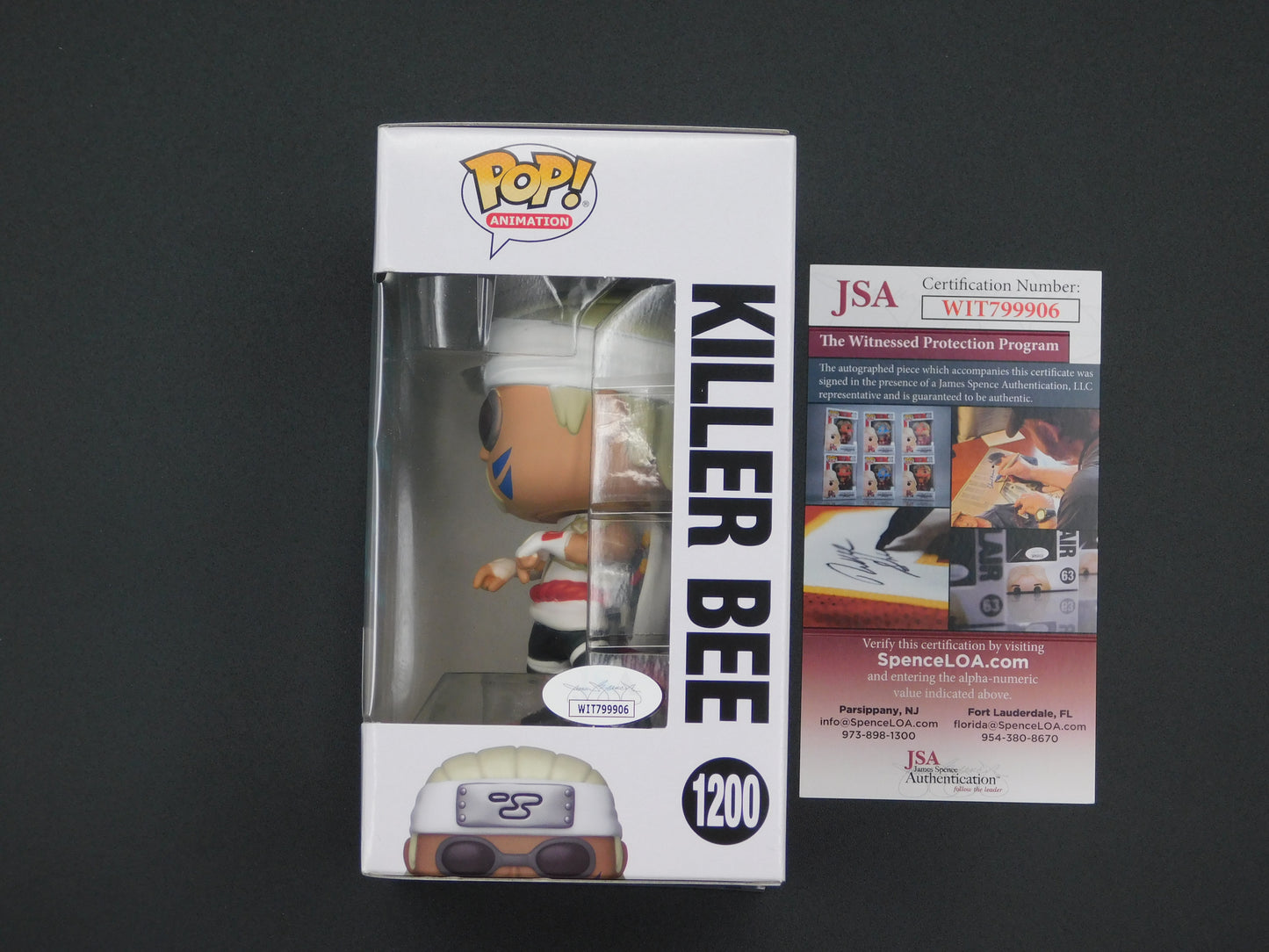 Catero Colbert Signed / Autographed Vinyl Funko Pop! 1200 Naruto Shippuden Killer Bee JSA COA