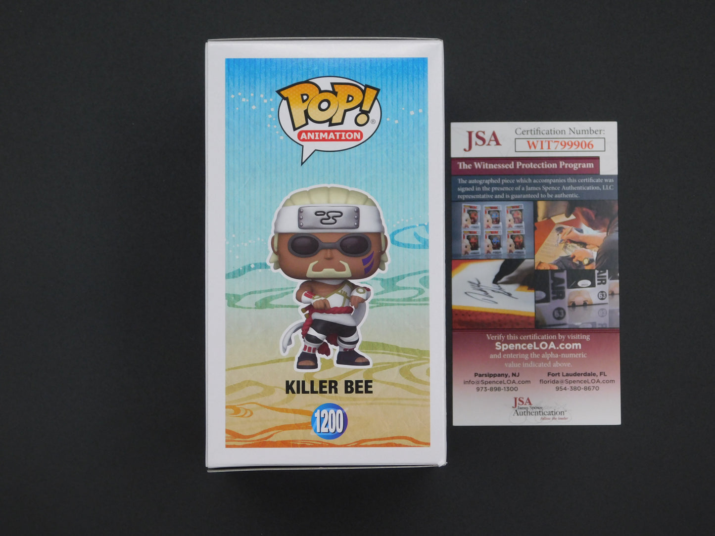 Catero Colbert Signed / Autographed Vinyl Funko Pop! 1200 Naruto Shippuden Killer Bee JSA COA