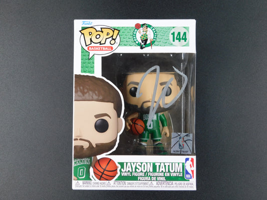 Jayson Tatum Signed Autographed Funko Pop! 144 Boston Celtics NBA Champs ACOA