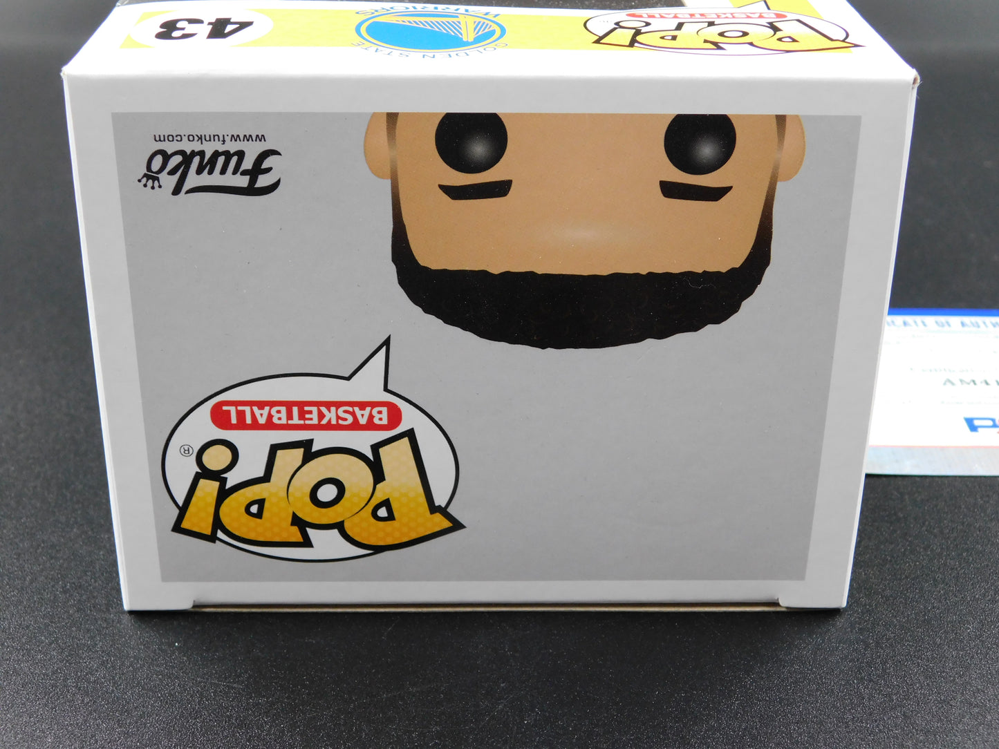 Steph Curry Signed Autographed Funko Pop! 43 Golden State Warriors Champ PSA COA