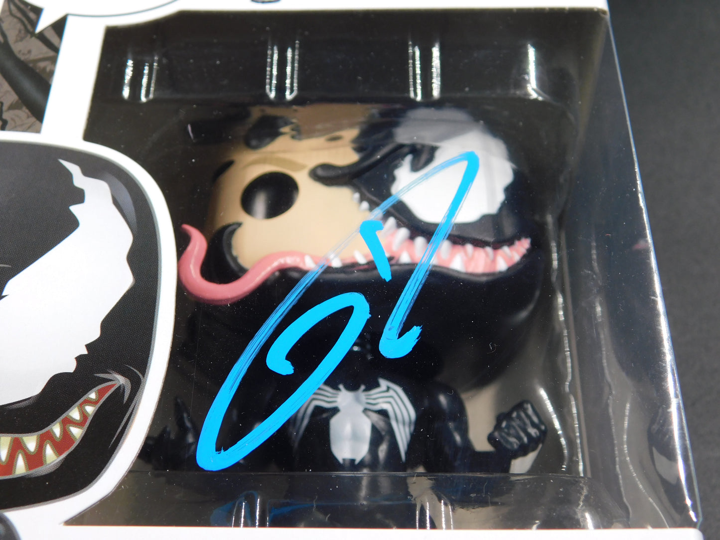 Tom Hardy Signed Autographed Funko Pop 363 Venom Eddie Brock Marvel JSA COA A