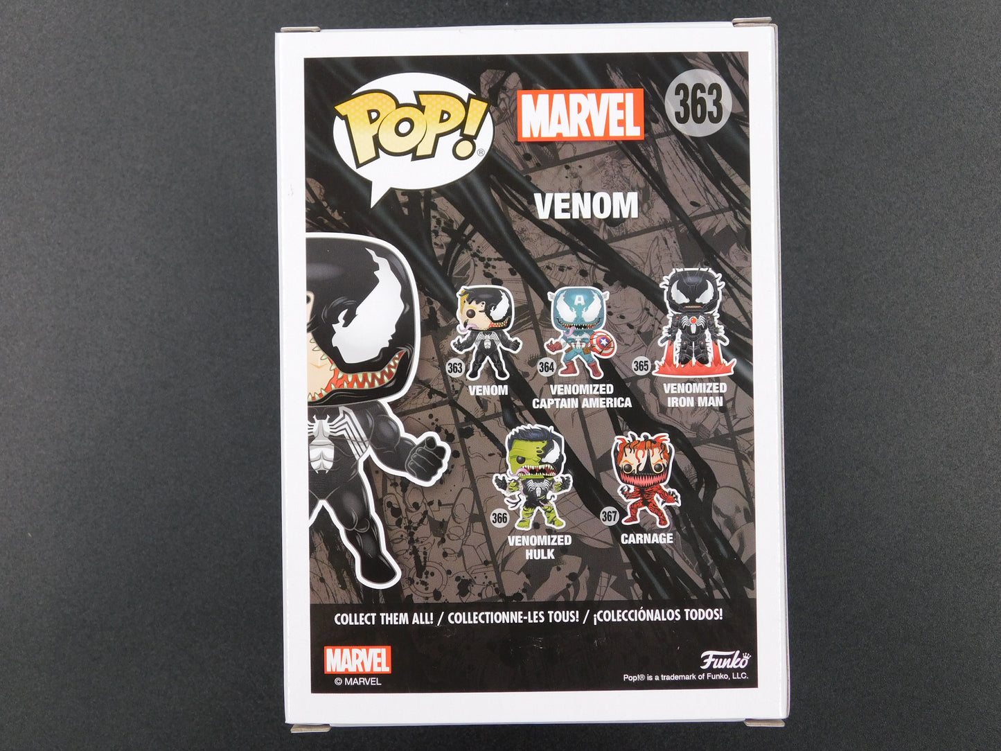 Tom Hardy Signed Autographed Funko Pop 363 Venom Eddie Brock Marvel JSA COA A
