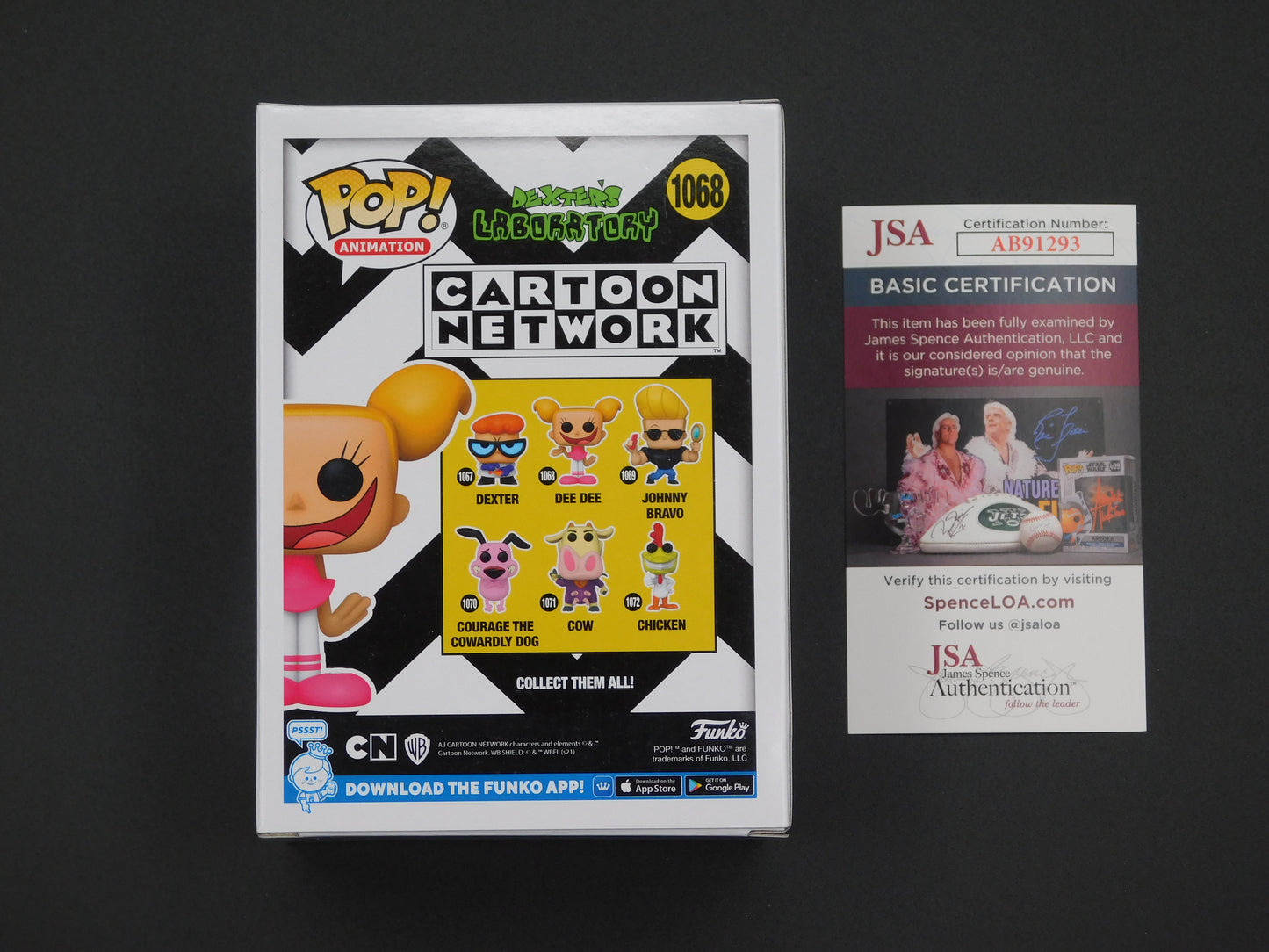 Kat Cressida Signed / Autographed Vinyl Funko Pop! 1068 Cartoon Network Dexter's Laboratory Dee Dee JSA COA