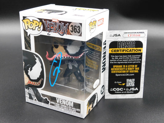 Tom Hardy Signed Autographed Funko Pop 363 Venom Eddie Brock Marvel JSA COA B