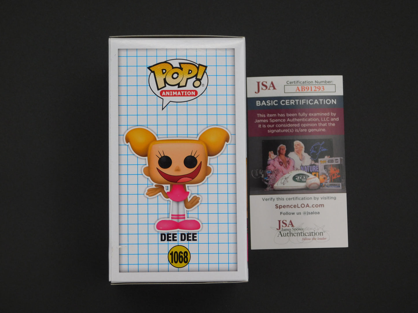 Kat Cressida Signed / Autographed Vinyl Funko Pop! 1068 Cartoon Network Dexter's Laboratory Dee Dee JSA COA