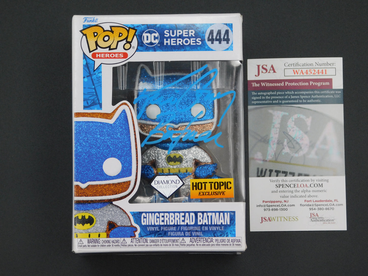 Kevin Conroy Signed / Autographed Vinyl Funko Pop! 444 DC Super Heroes Gingerbread Batman JSA COA