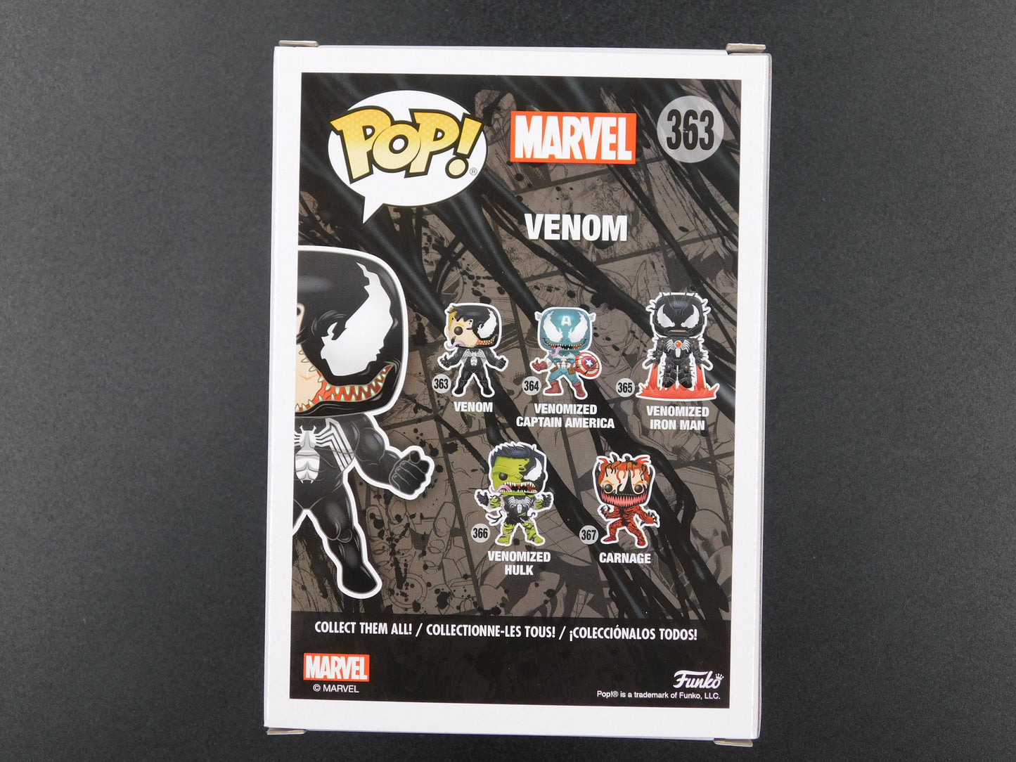 Tom Hardy Signed Autographed Funko Pop 363 Venom Eddie Brock Marvel JSA COA B