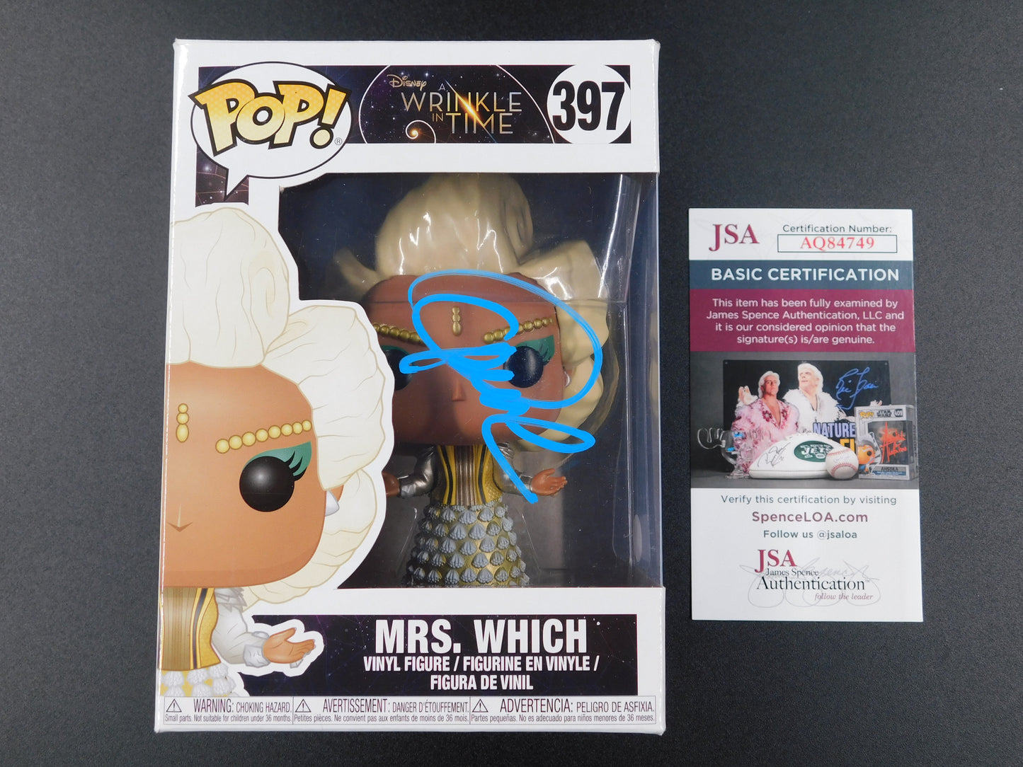 Oprah Winfrey Signed Autographed Funko Pop 397 Mrs Which A Wrinkle In Time JSA COA