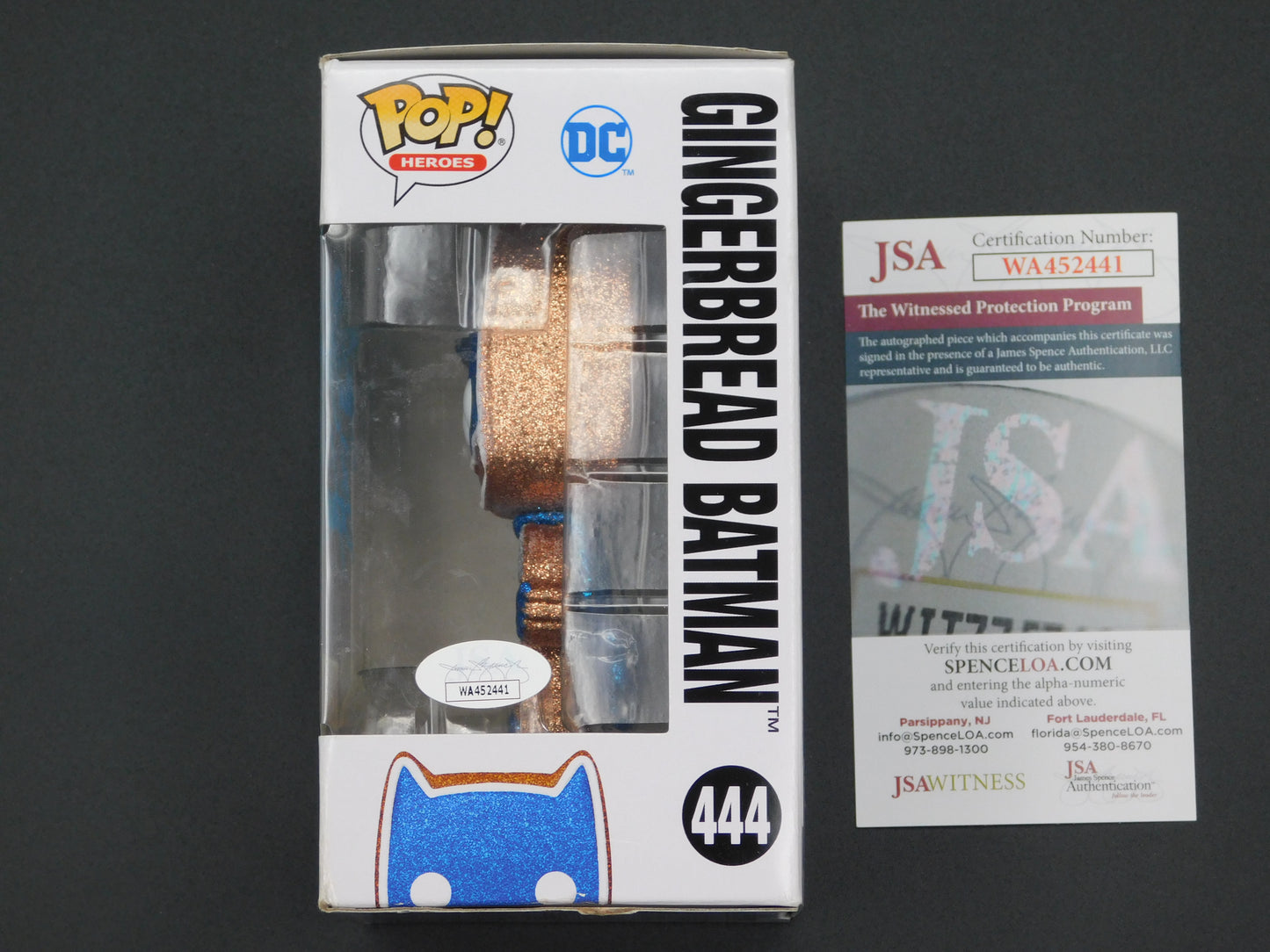 Kevin Conroy Signed / Autographed Vinyl Funko Pop! 444 DC Super Heroes Gingerbread Batman JSA COA