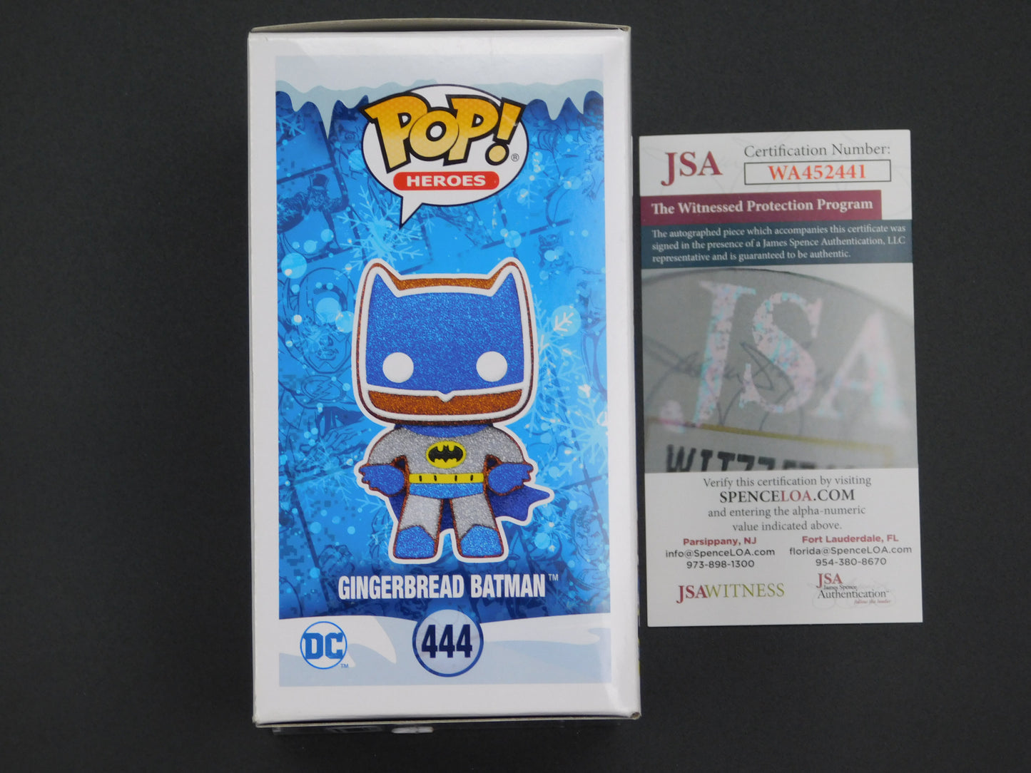 Kevin Conroy Signed / Autographed Vinyl Funko Pop! 444 DC Super Heroes Gingerbread Batman JSA COA