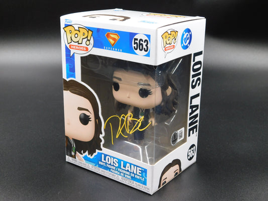 Rachel Brosnahan Signed Autographed Funko Pop 563 Lois Lane Superman DC BAS COA