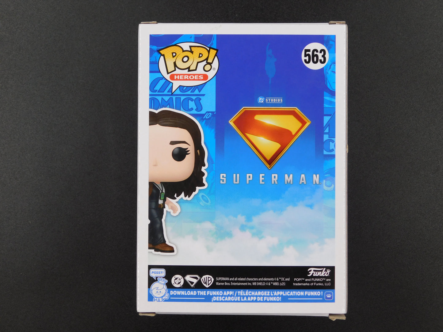 Rachel Brosnahan Signed Autographed Funko Pop 563 Lois Lane Superman DC BAS COA