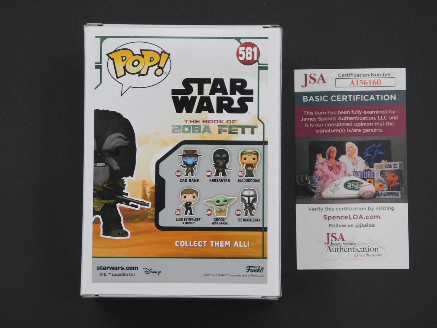 Carey Jones Signed / Autographed Vinyl Funko Pop! 581 Star Wars Krrsantan JSA COA