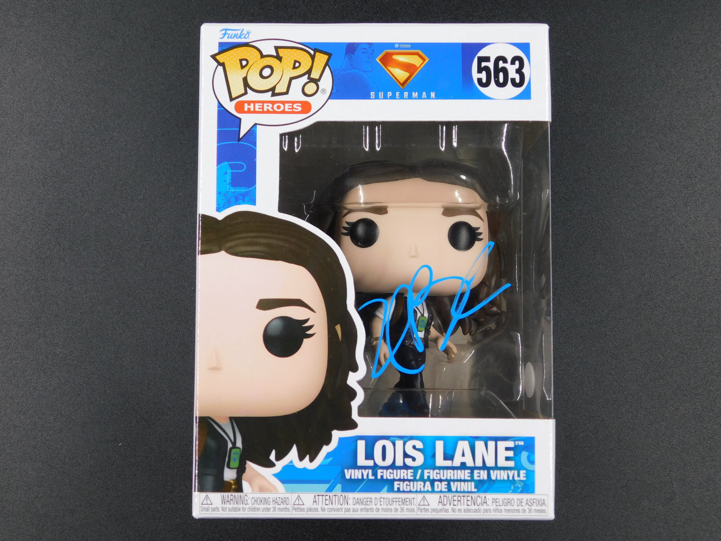 Rachel Brosnahan Signed Autographed Funko Pop 563 Lois Lane Superman DC JSA COA