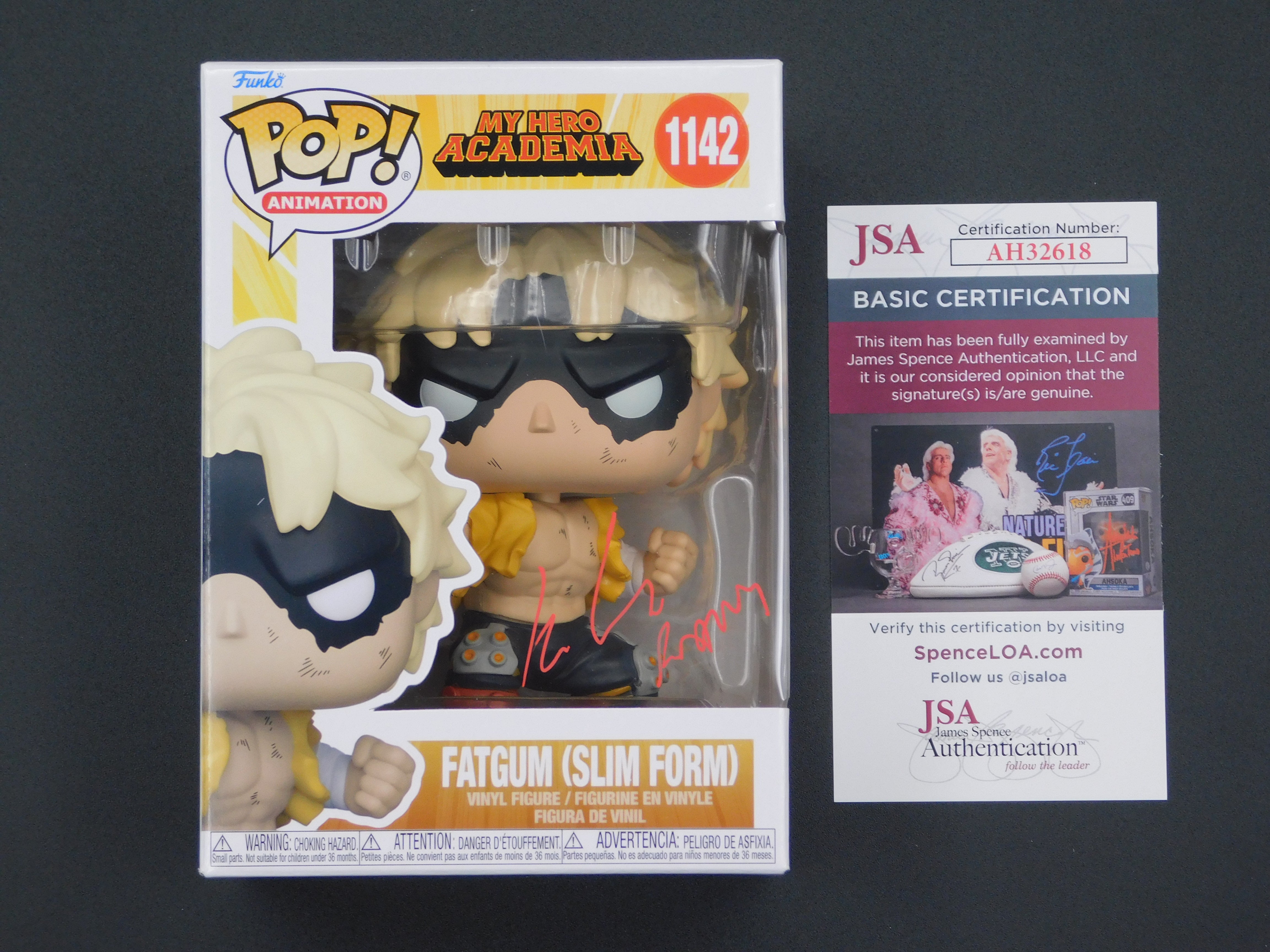 Signed factory Fatgum Funko Pop Kyle Herbert Autograph W/ JSA + Protector