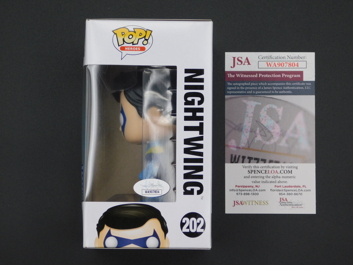 Loren Lester Signed / Autographed Vinyl Funko Pop! 153 Nightwing Batman Animated Series JSA COA