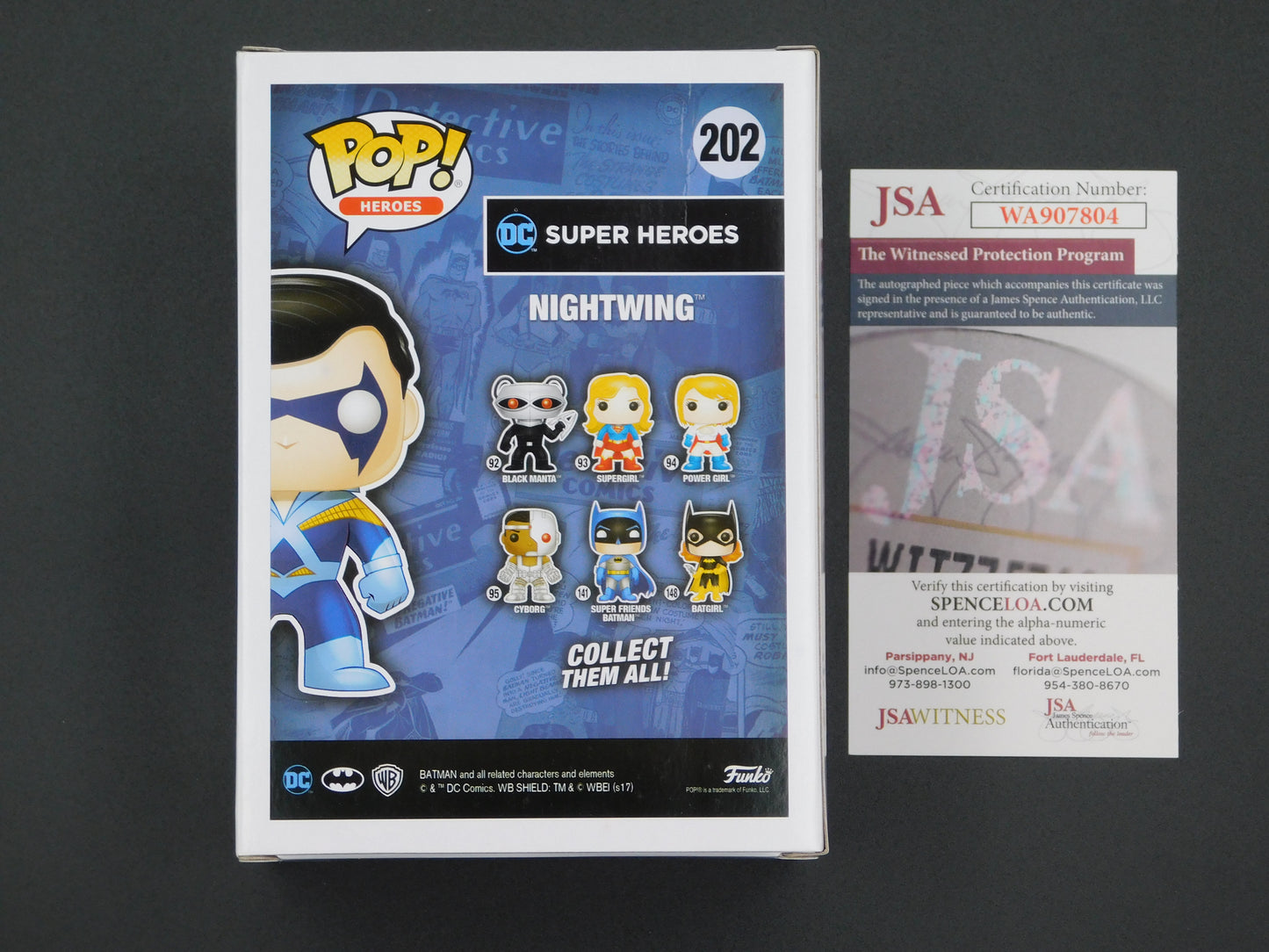 Loren Lester Signed / Autographed Vinyl Funko Pop! 153 Nightwing Batman Animated Series JSA COA