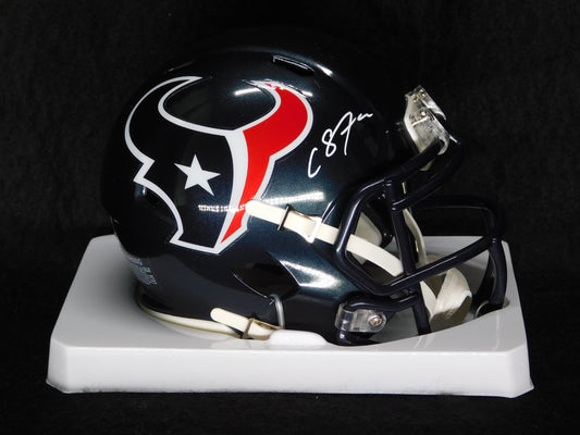 Cade Stover Signed Autographed Houston Texans Football Mini Helmet OSU BAS COA