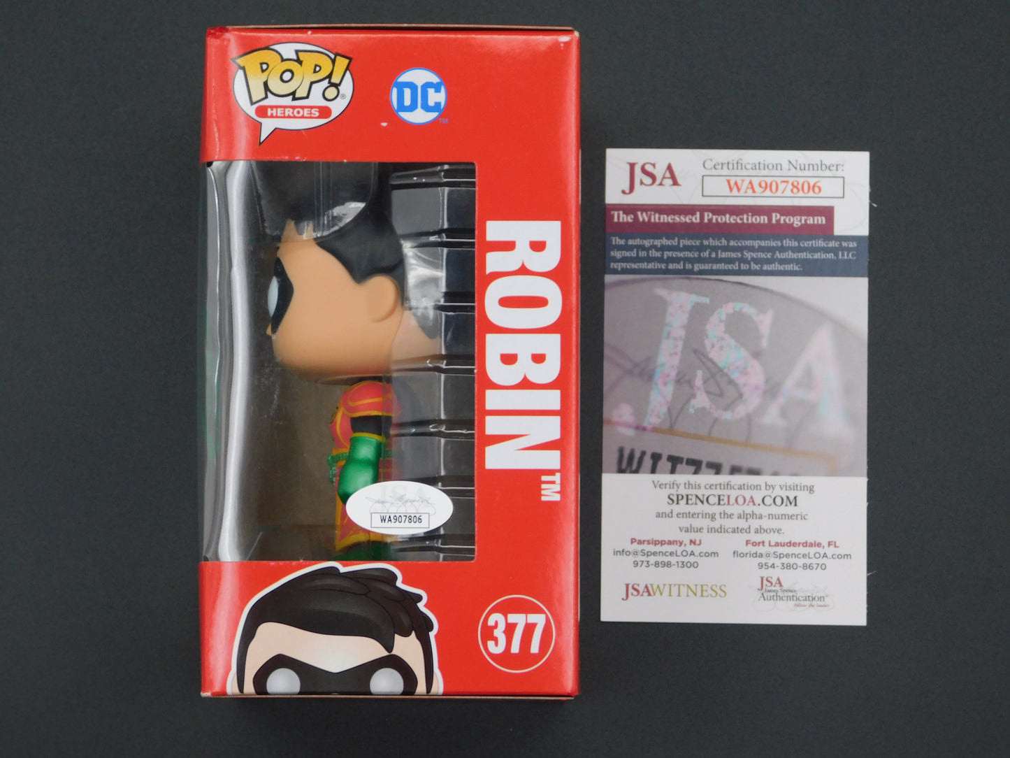 Loren Lester Signed / Autographed Vinyl Funko Pop! 377 Imperial Palace Robin Batman Animated Series JSA COA