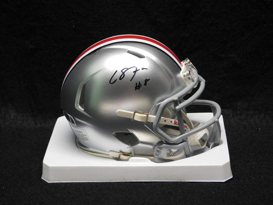Cade Stover Signed Autographed Ohio State University Football Mini Helmet Texans BAS COA