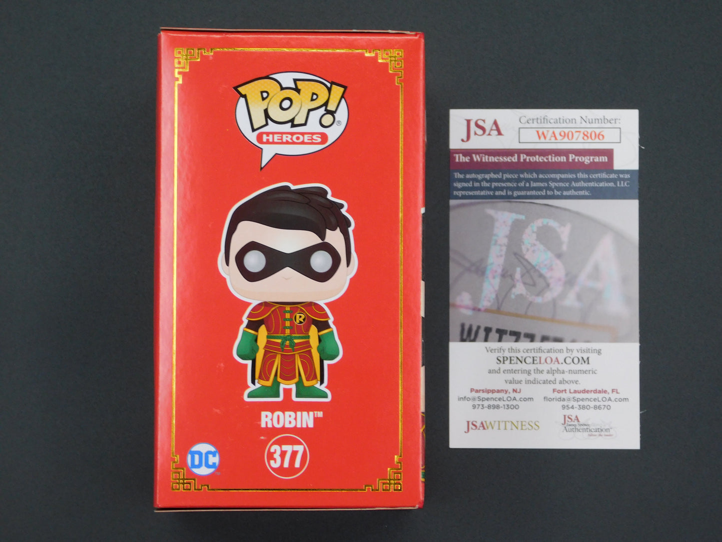 Loren Lester Signed / Autographed Vinyl Funko Pop! 377 Imperial Palace Robin Batman Animated Series JSA COA