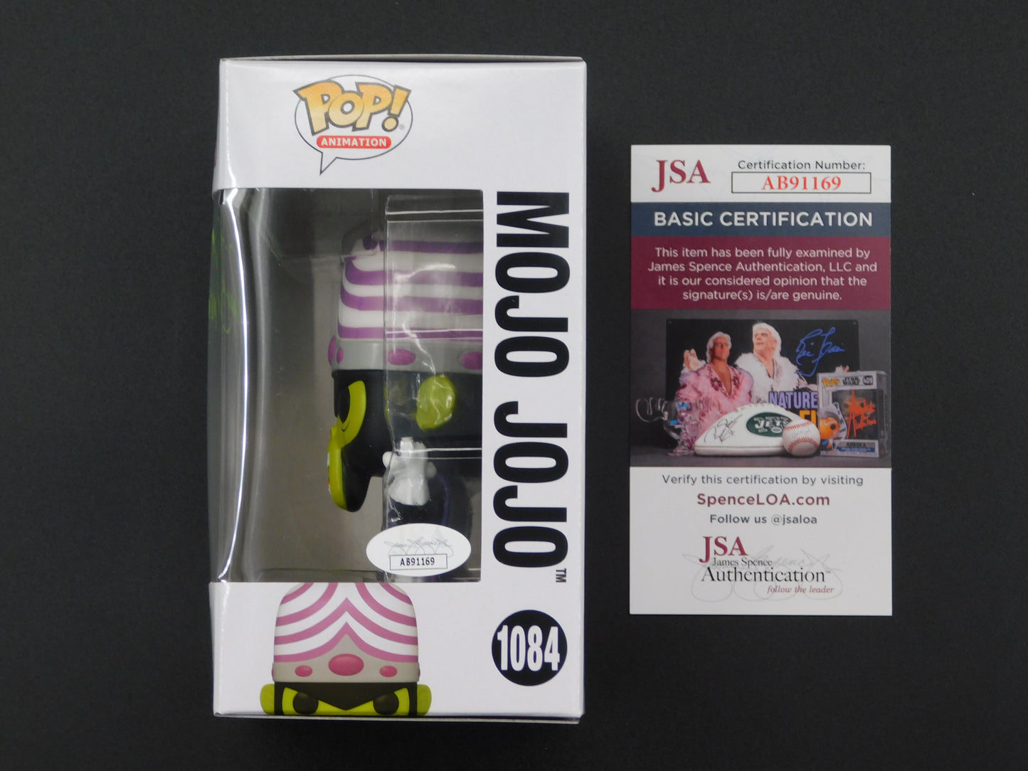 Roger Jackson Signed / Autographed Vinyl Funko Pop! 1084 The Powerpuff Girls Mojo Jojo JSA COA