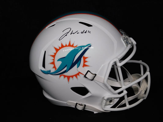 Jaylen Waddle Signed Autographed Full Size Miami Dolphins Helmet Fanatics COA