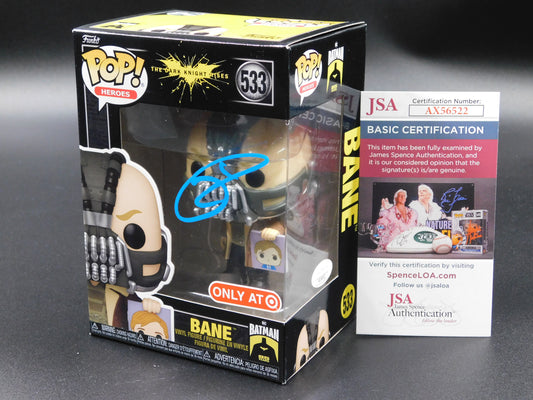 Tom Hardy Signed Autographed Funko Pop 553 Bane Batman The Dark Knight JSA COA C
