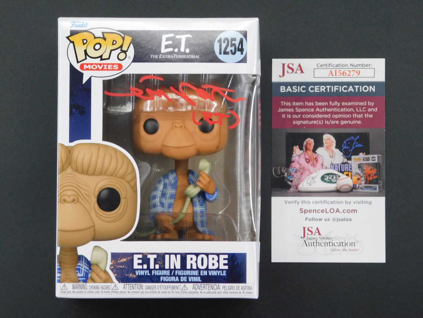 Mathew Demeritt Signed / Autographed Vinyl Funko Pop! 1253 E.T. In Robe JSA COA