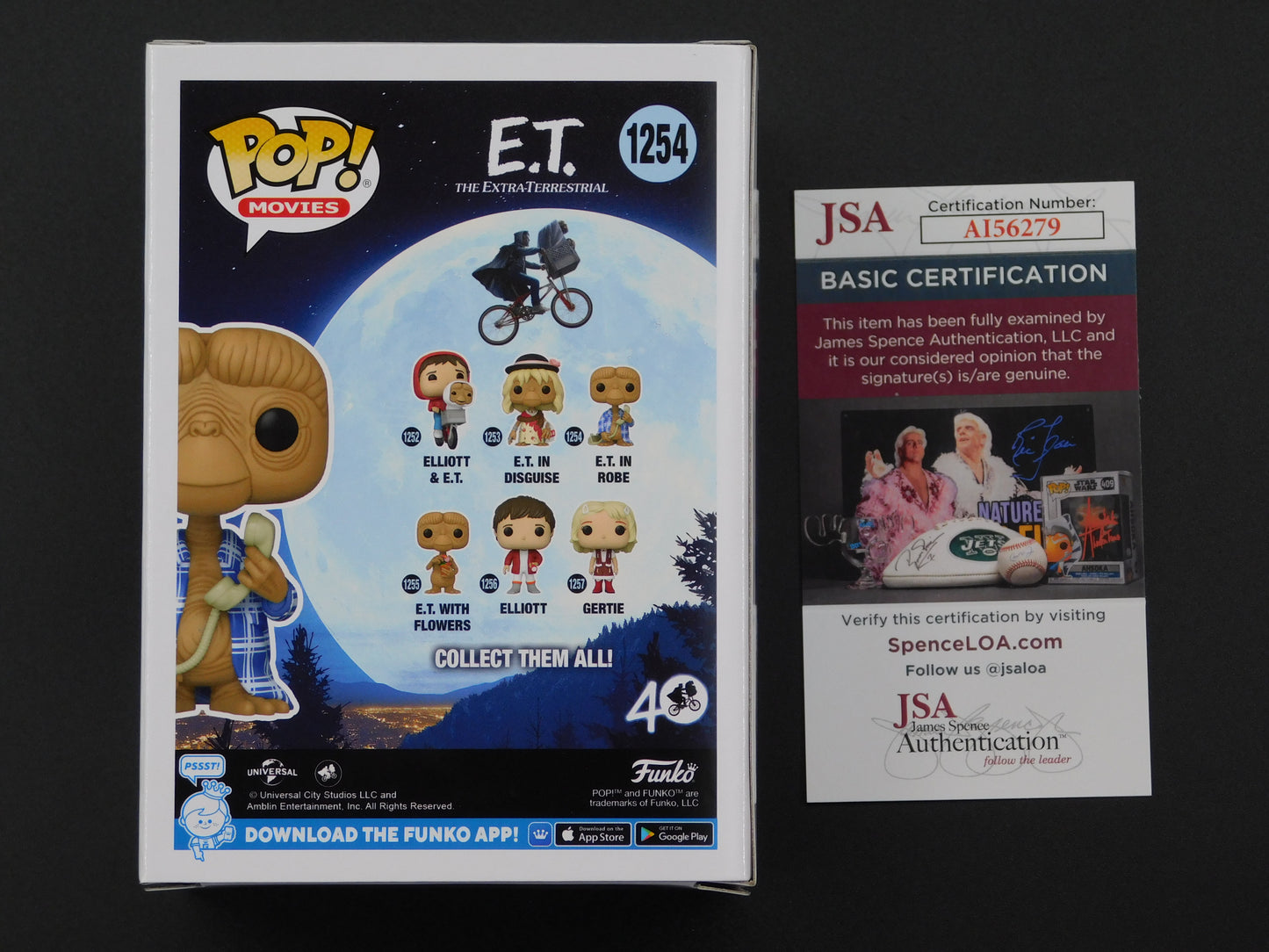 Mathew Demeritt Signed / Autographed Vinyl Funko Pop! 1253 E.T. In Robe JSA COA