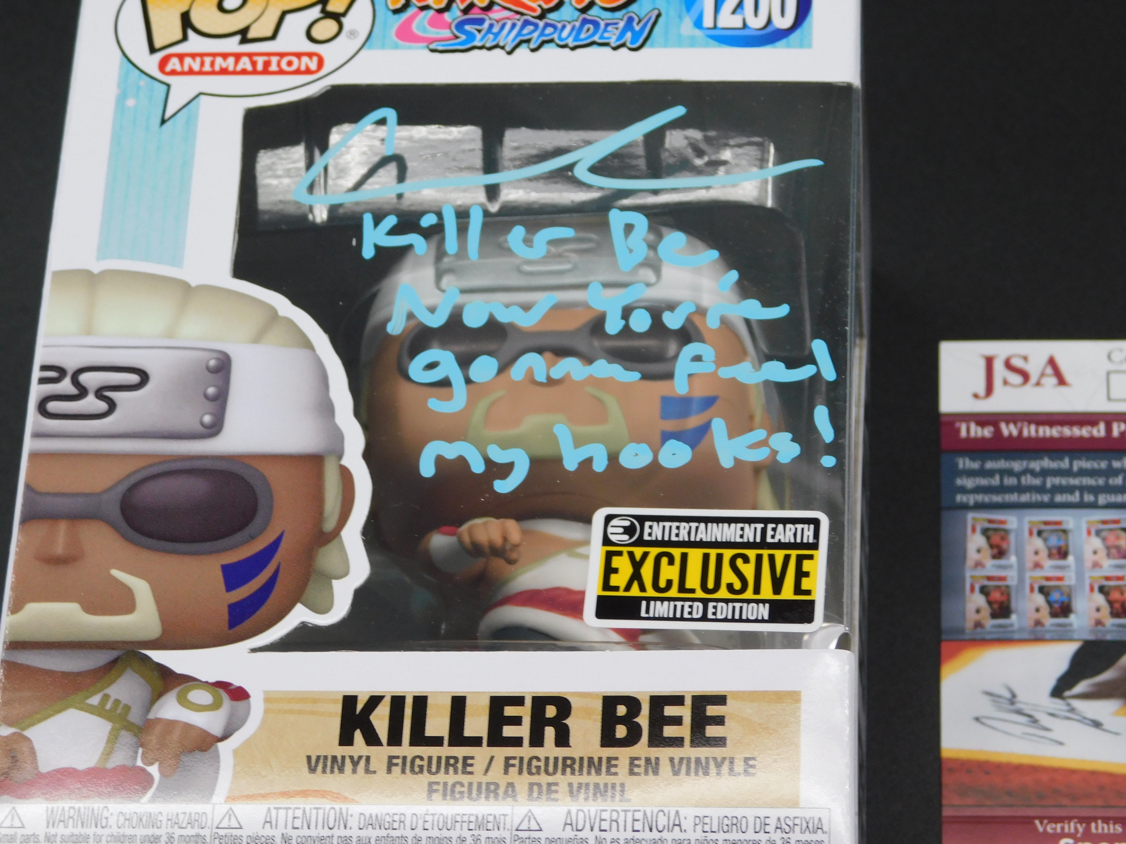 Signed Killer Bee Funko Naruto Catero shops Colbert Autograph w/ JSA