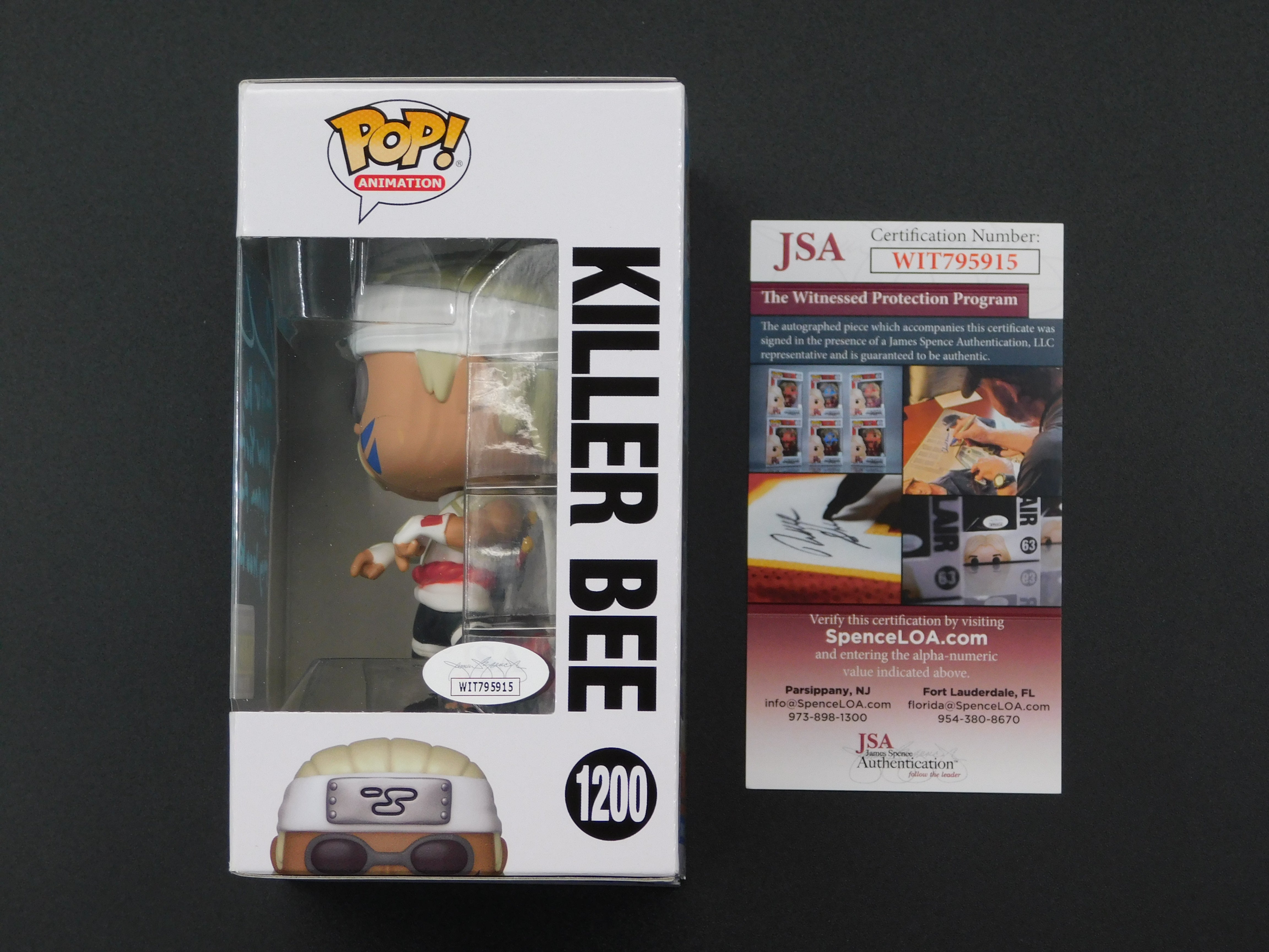 Signed selling Killer Bee Funko Naruto Catero Colbert Autograph w/ JSA