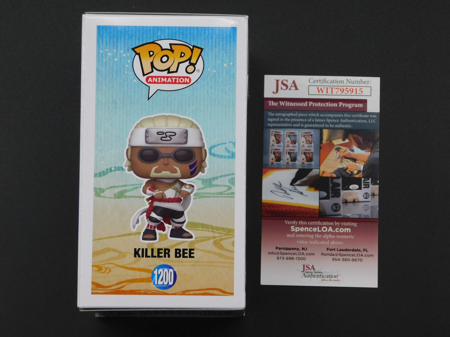 Catero Colbert Signed / Autographed Vinyl Funko Pop! 1200 Naruto Shippuden Killer Bee Hooks JSA COA