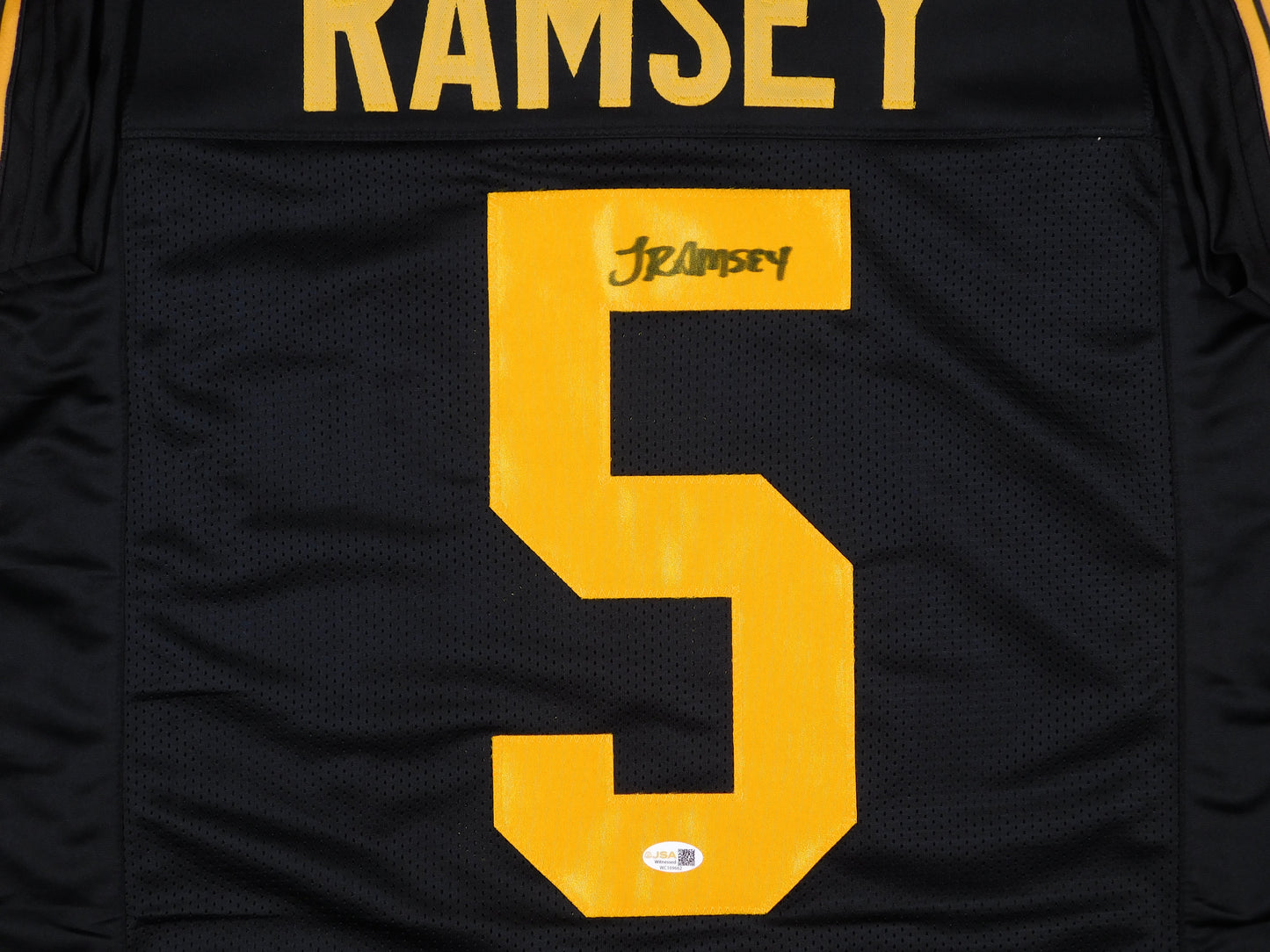 Jalen Ramsey Signed Autographed Pittsburgh Steelers Color Rush Football Jersey JSA COA